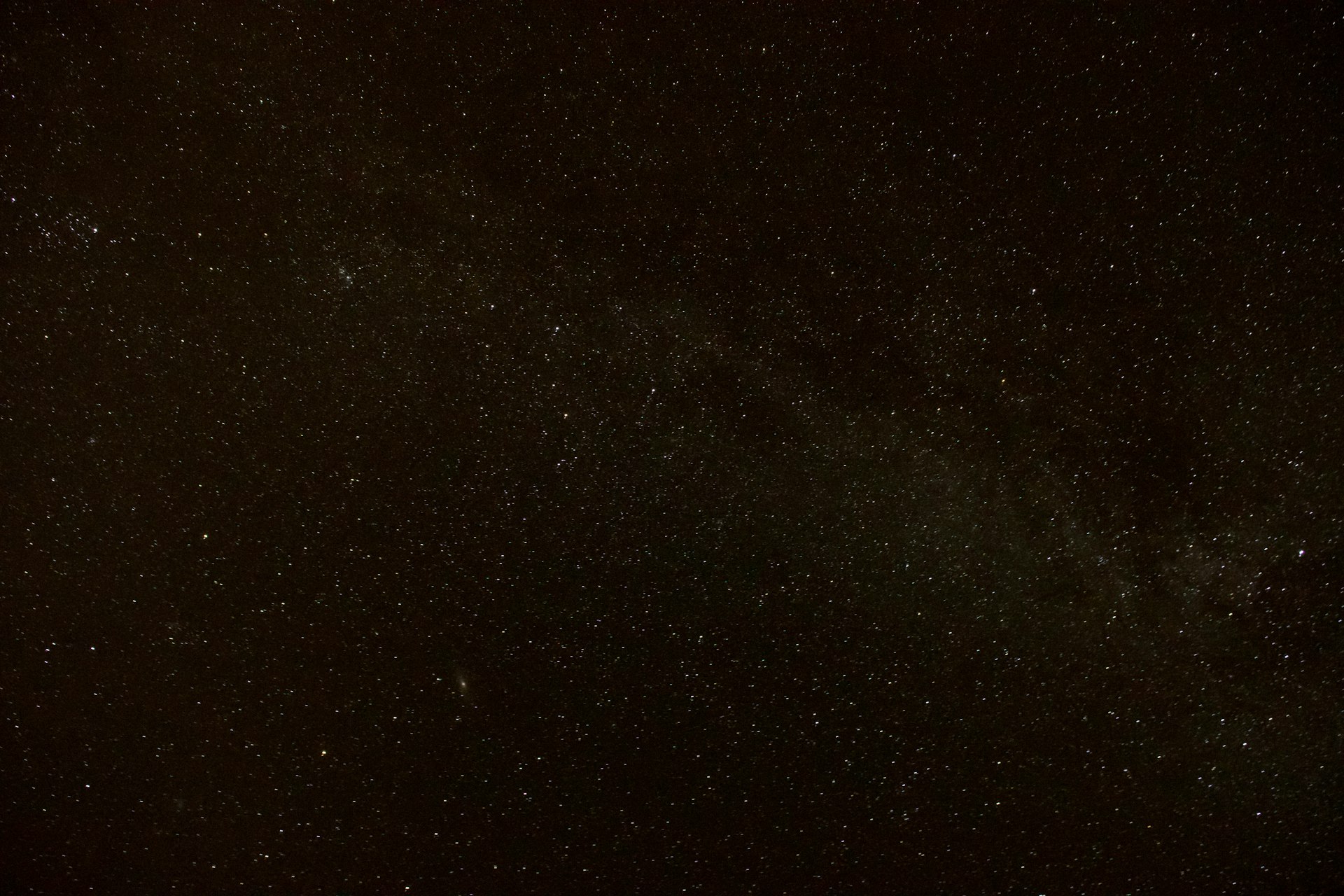 the night sky is filled with stars